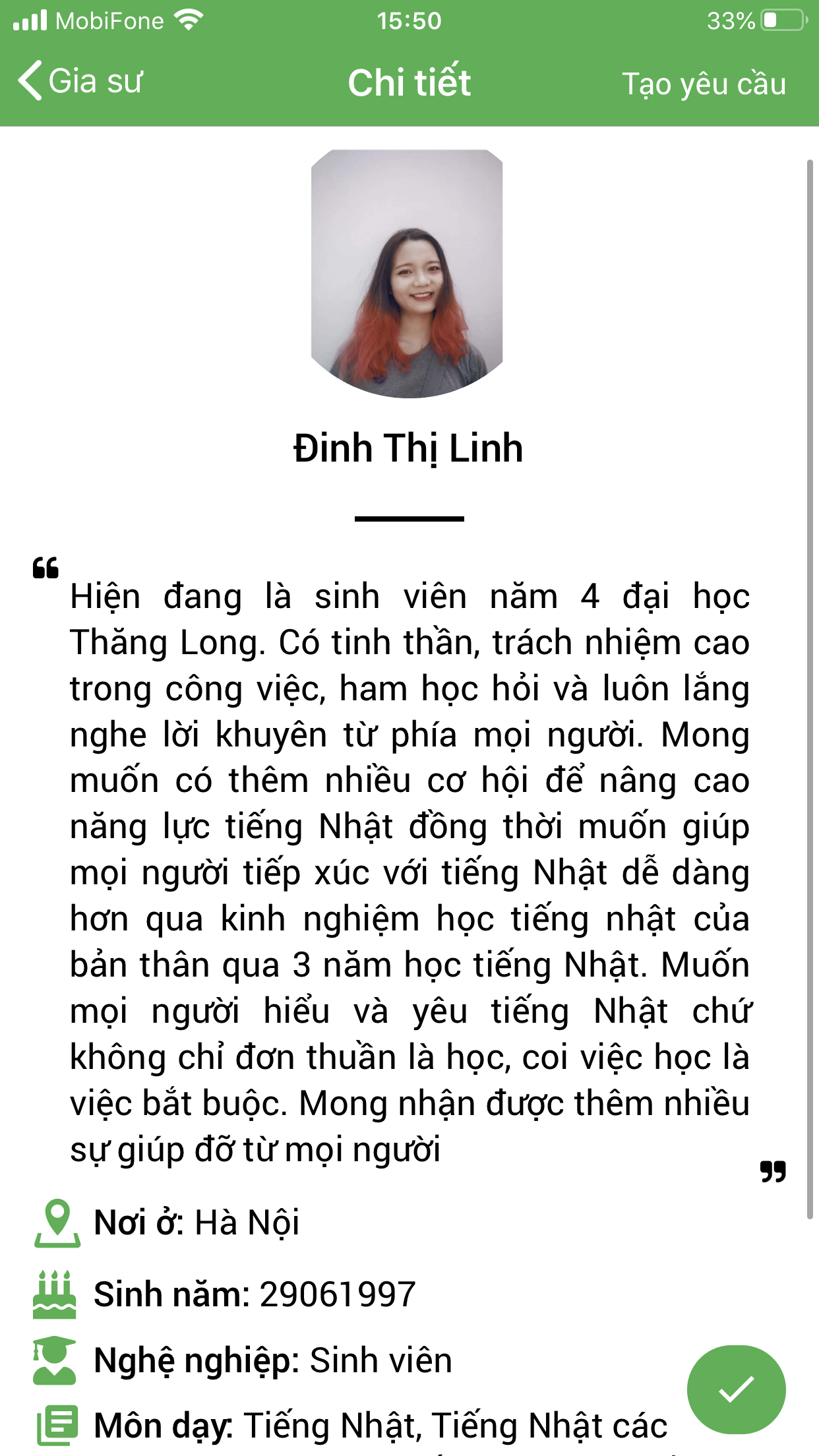 dạy kèm tiếng nhật